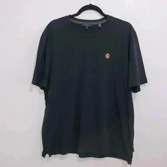 ❤️ New  condition Ted Baker men’s Oxford T-Shirt size 6 in Black - Picture 3 of 5